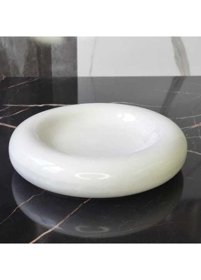 Тарелка "Каменный круг" белого цвета 16.5см OSM (365549076)