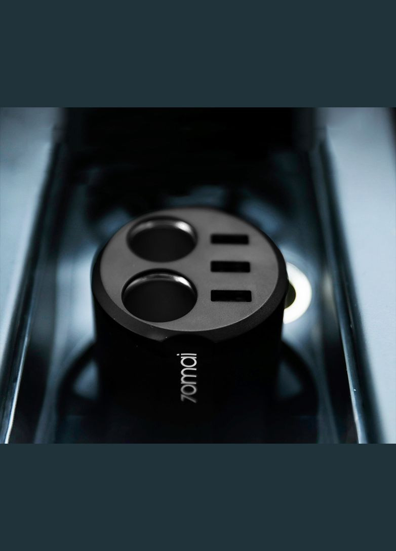 Автомобільний зарядний пристрій Xiaomi Car charger 3USB Black CC03 70Mai (263777036)
