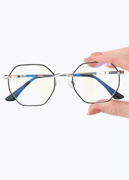 Жіночі окуляри для читання восьмикутник тренд +2.25 Антиблік БлюБлокер Fabia Monti (341136735)