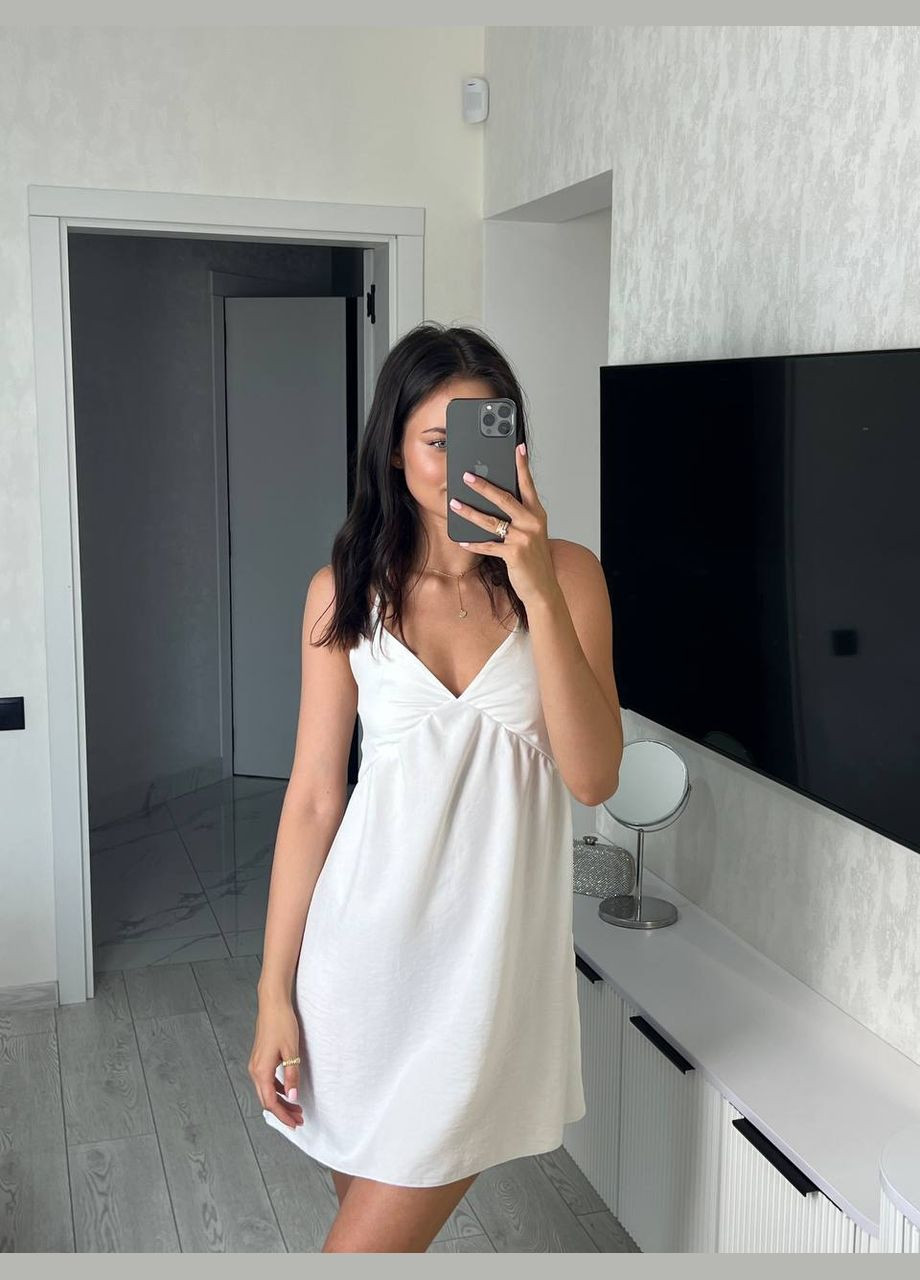 Летний женский сарафан женский льняной Style Point однотонный