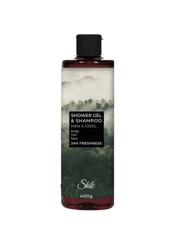Гель для душу Men X-Cool Shower Gel & Shampoo 400 г (4823107607134) Shik (397459425)