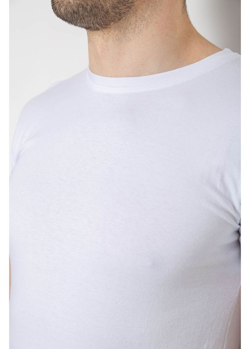 Белая футболка мужская однотонная базовая, 244r2408 Ager