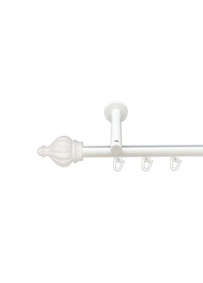 Карниз Таджа металлический однорядный цилиндр+профиль (16 см) профильная труба Арктис 19 мм 200 см (00-00021318) ORVIT (300691841)