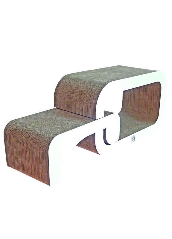 Картонна кігтеточка для котів Austin Scratch Board - 55х24х32 см M-Pets (327391651)