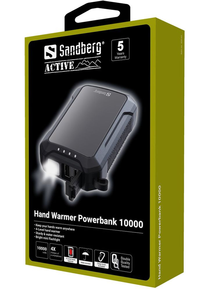 Универсальная мобильная батарея Hand Warmer Powerbank 10000mAh Black (42065) Sandberg (315435306)