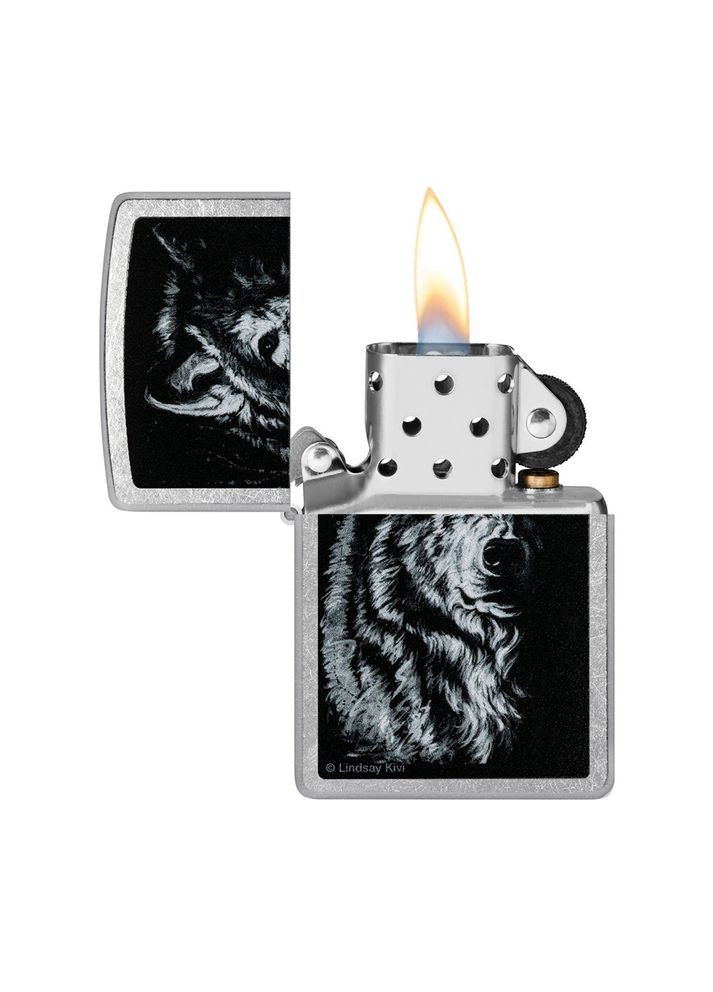 Запальничка Lindsay Kivi Shadow Wolf Design 46149 Zippo (369344070)