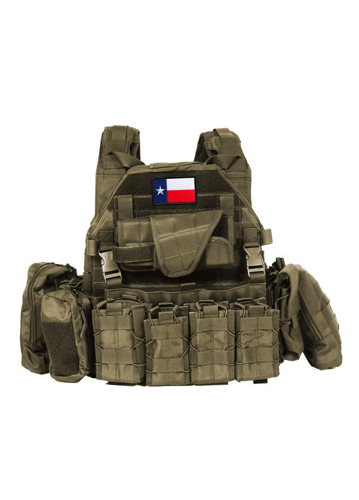 Набір шевронів 2 шт з липучкою прапора штат США Техас 5х8 см вишитий патч нашивка Америка IDEIA (300229073)