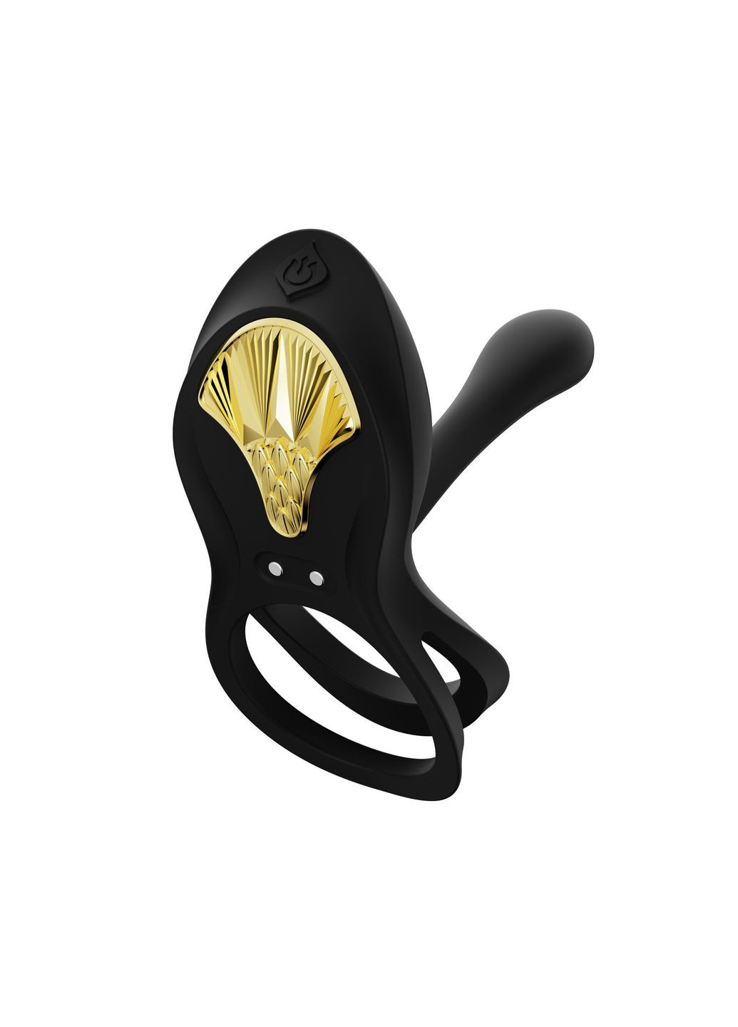 Смарт ерекційне кільце BAYEK Obsidian Black, подвійне з ввідною частиною, пульт ДК Zalo (296627033)