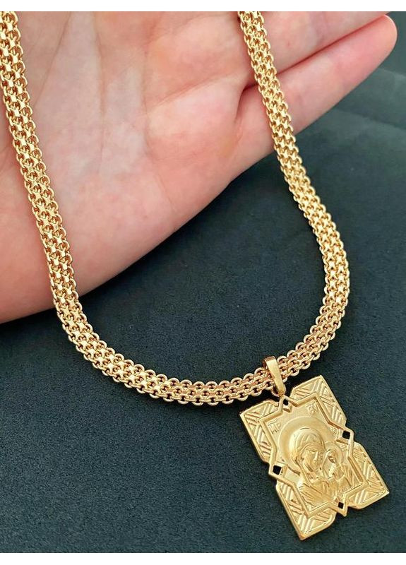 Позолочений Ланцюжок 50см + Кулон. Позолота No Brand (360619702)