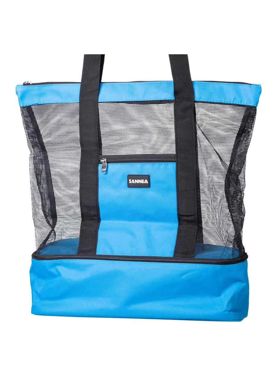 Пляжная сумка холодильник термосумка для пикника и природы голубая вместительная с влагозащитой ProDobro (364192077)