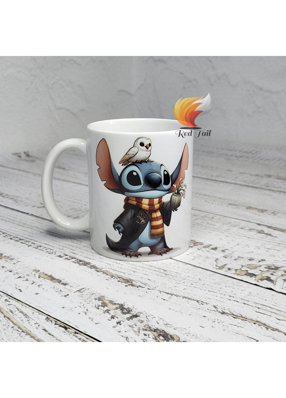 Кружка подарочная "Стич из Хогвартса" 330 мл No Brand (373636062)