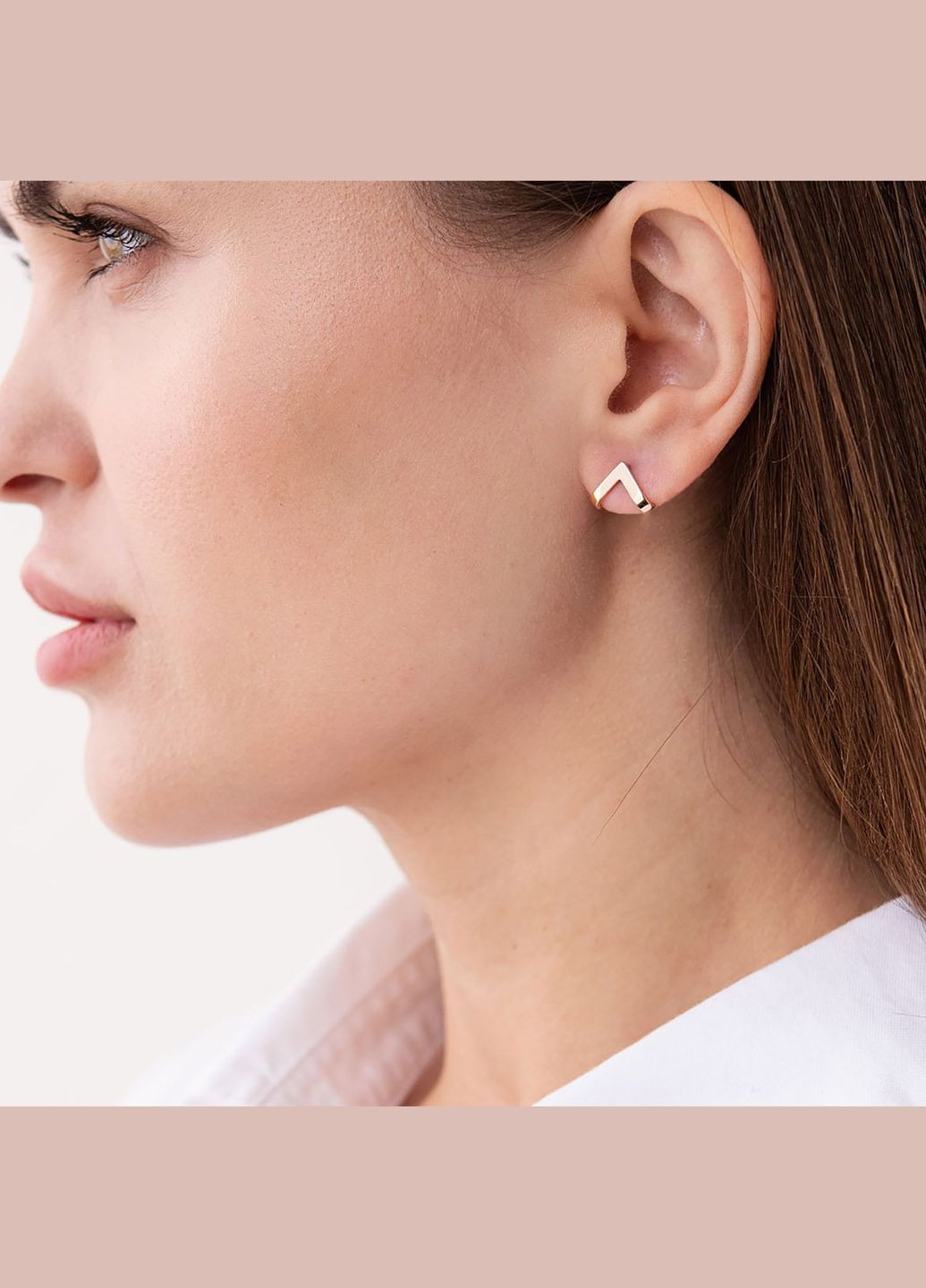 Золоті сережки - пусети Акцент с07444 Oniks (264644429)