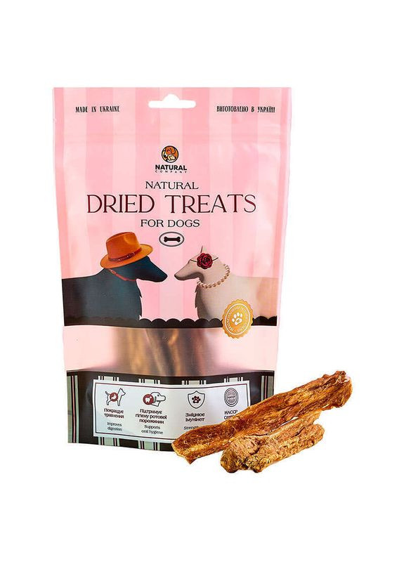 Вымя говяжье для собак Лакомство сушёное 100 г (4820241160228) Natural (327069229)