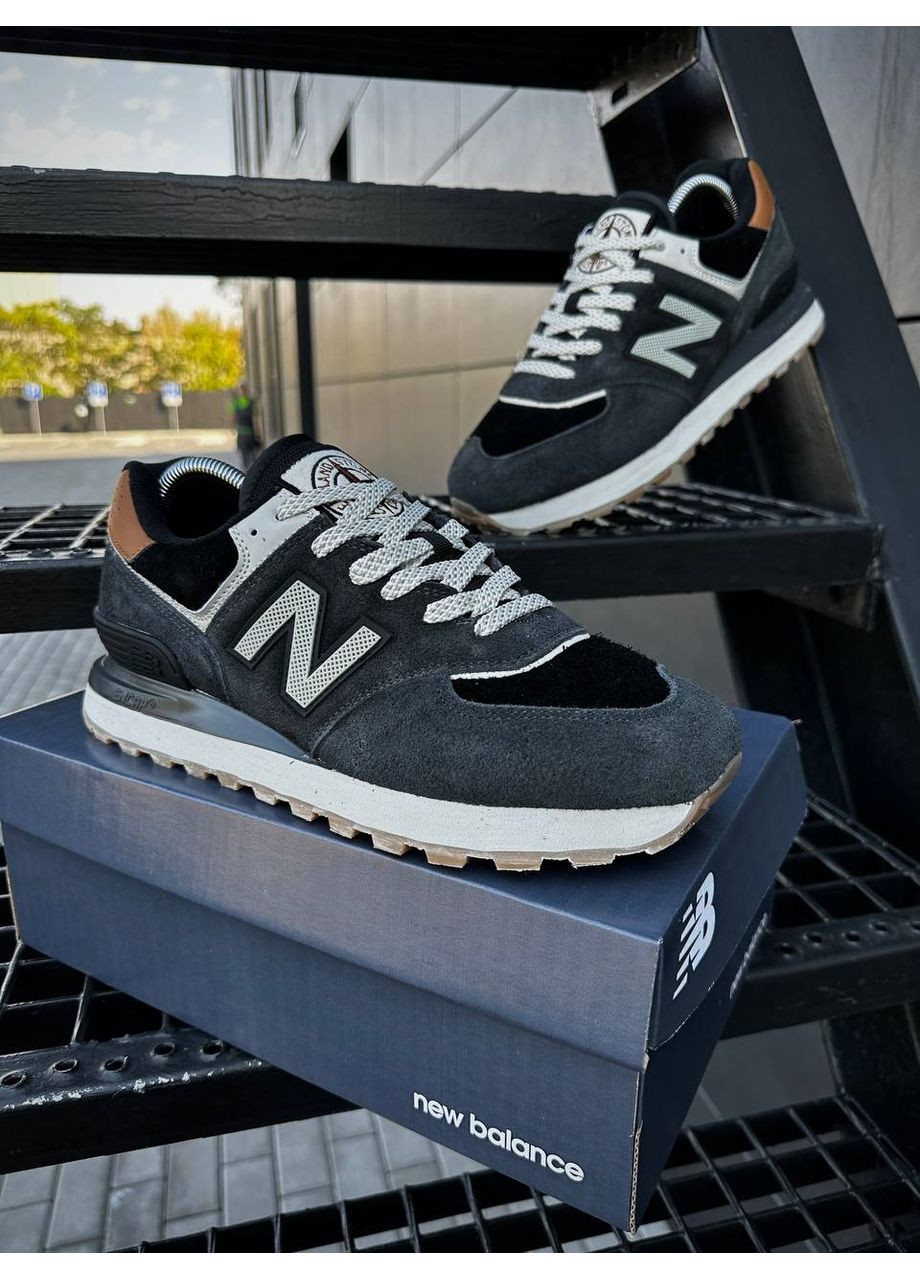 Темно-серые демисезонные мужские кроссовки No Brand