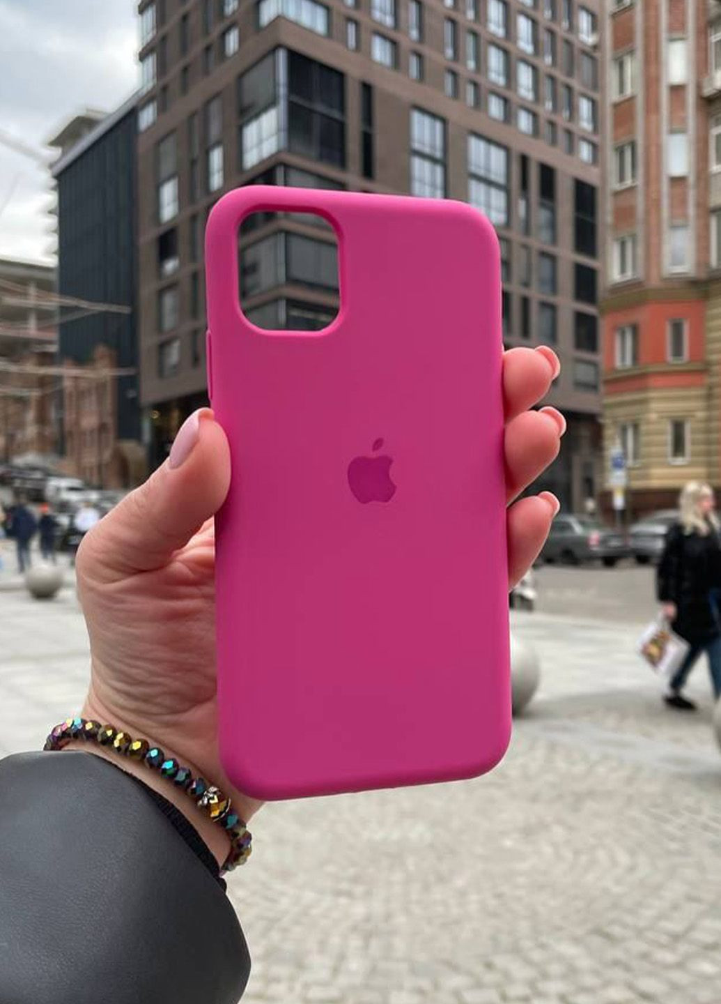 Чохол для iPhone 11 рожевий Dragon Fruit Silicone Case силікон кейс No Brand (289754124)