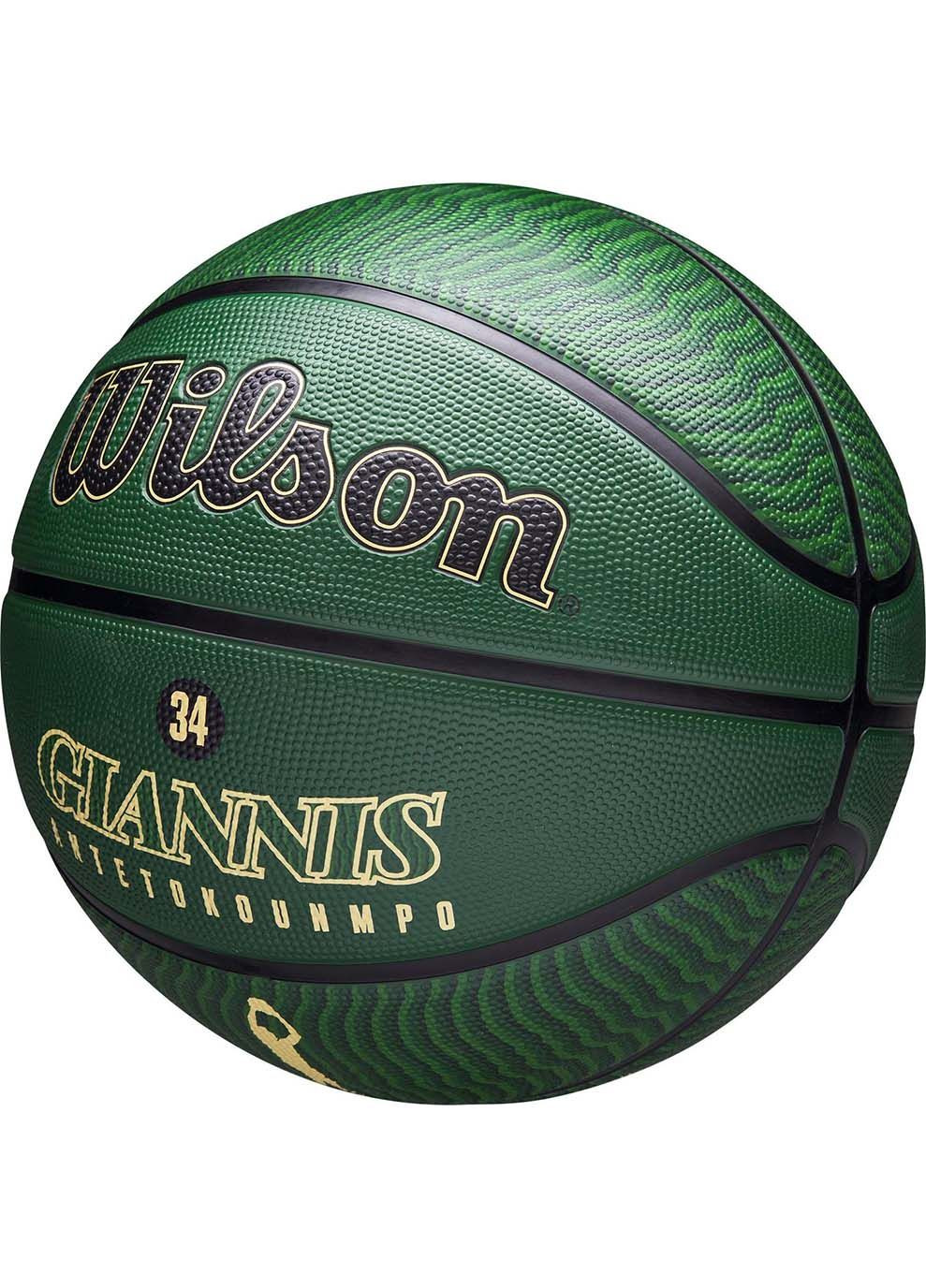 М'яч баскетбольний NBA PLAYER ICON OUTDOOR BSKT GIANNIS Зелений 7 Wilson (302287497)