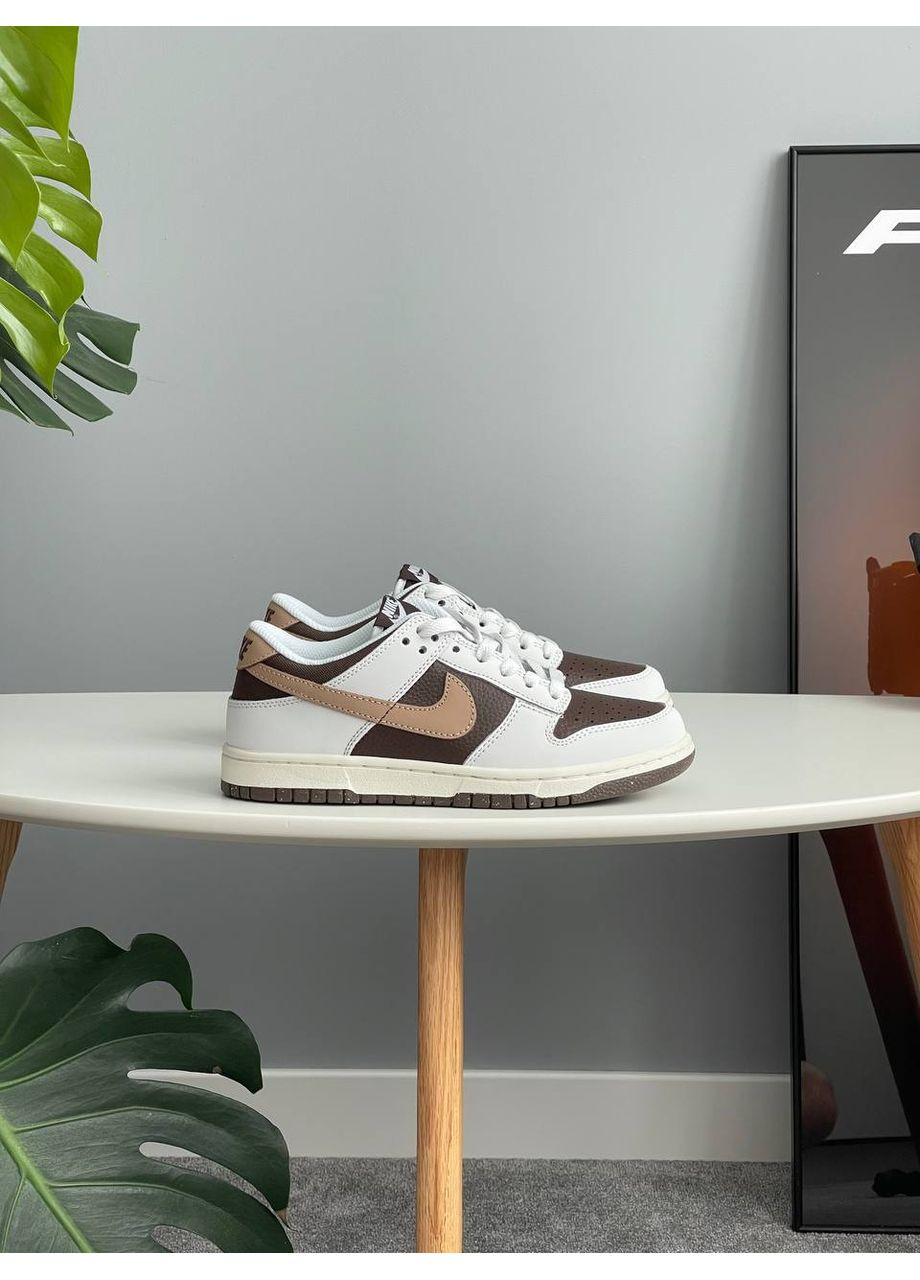 Кросівки жіночі і чоловічі Nike SB Dunk Low Grey Brown Beige | Найк СБ Данк низькі коричневі No Brand коричневі демісезони (358499111)