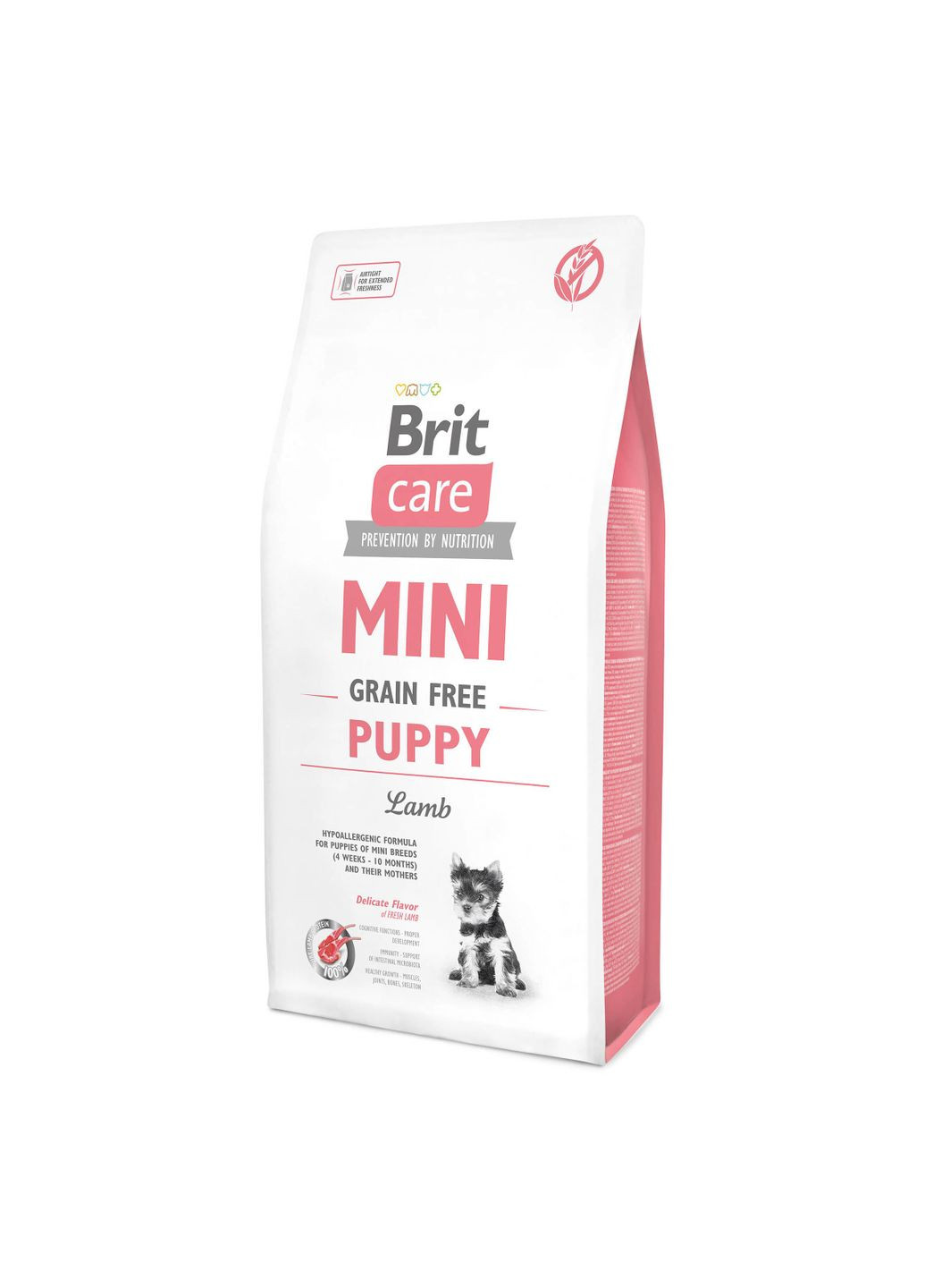 Сухий корм для цуценят мініатюрних порід Mini Grain Free Puppy 7 кг (8595602520152) Brit Care (279570690)
