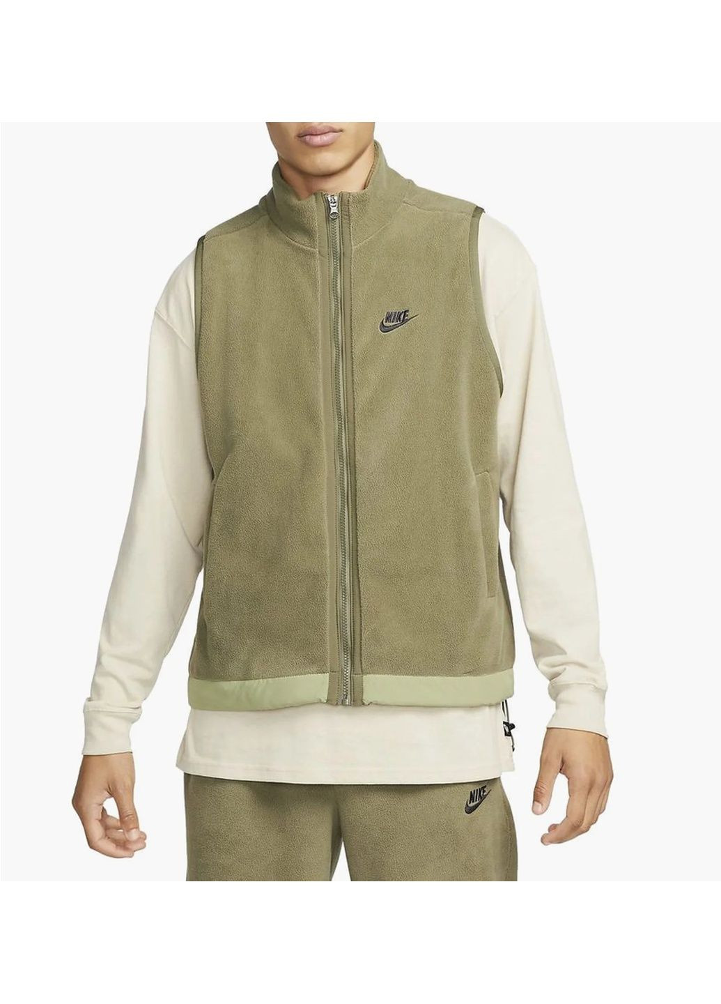 Жилетка чоловіча Club+ Flc Winter Vest Green Dq4898-222 Nike (365962265)