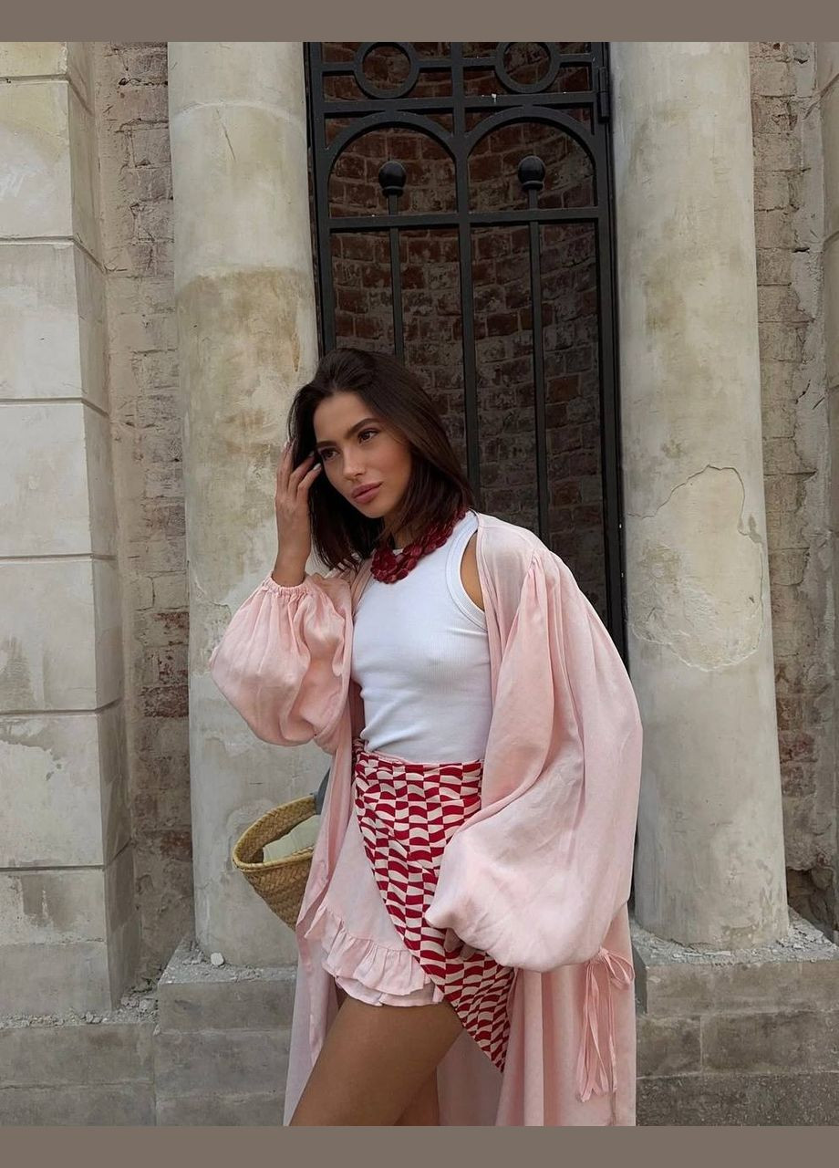 Легкий жіночий костюм спідниця + кардиган No Brand Р4959-490 (341280156)