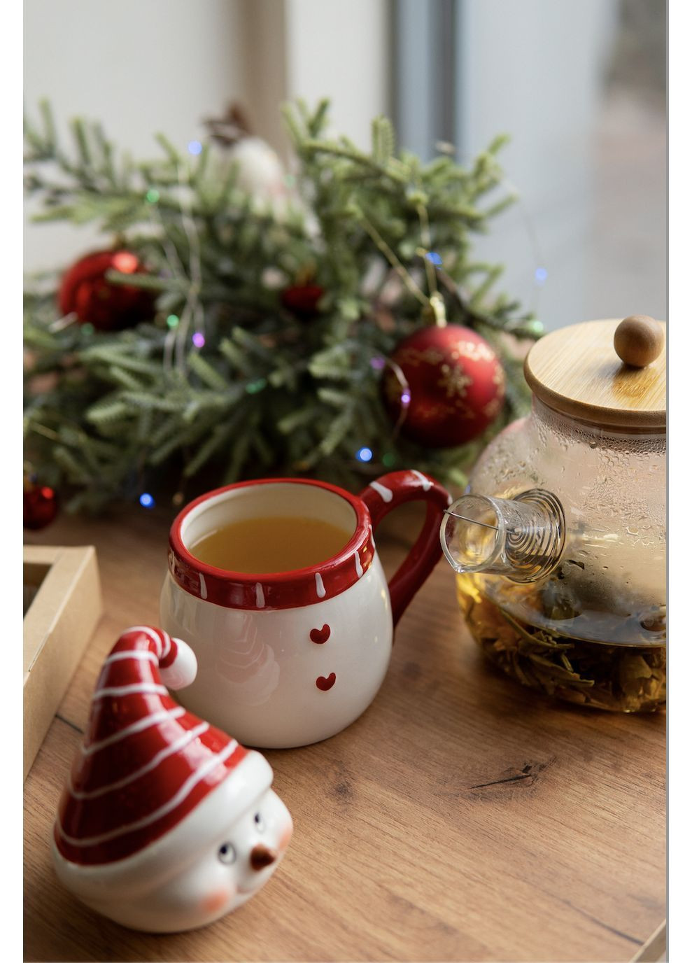 Святковий набір в’язаного чаю “Новорічний” на 16 чайних квіток 4х4 () Cuppa (370598458)