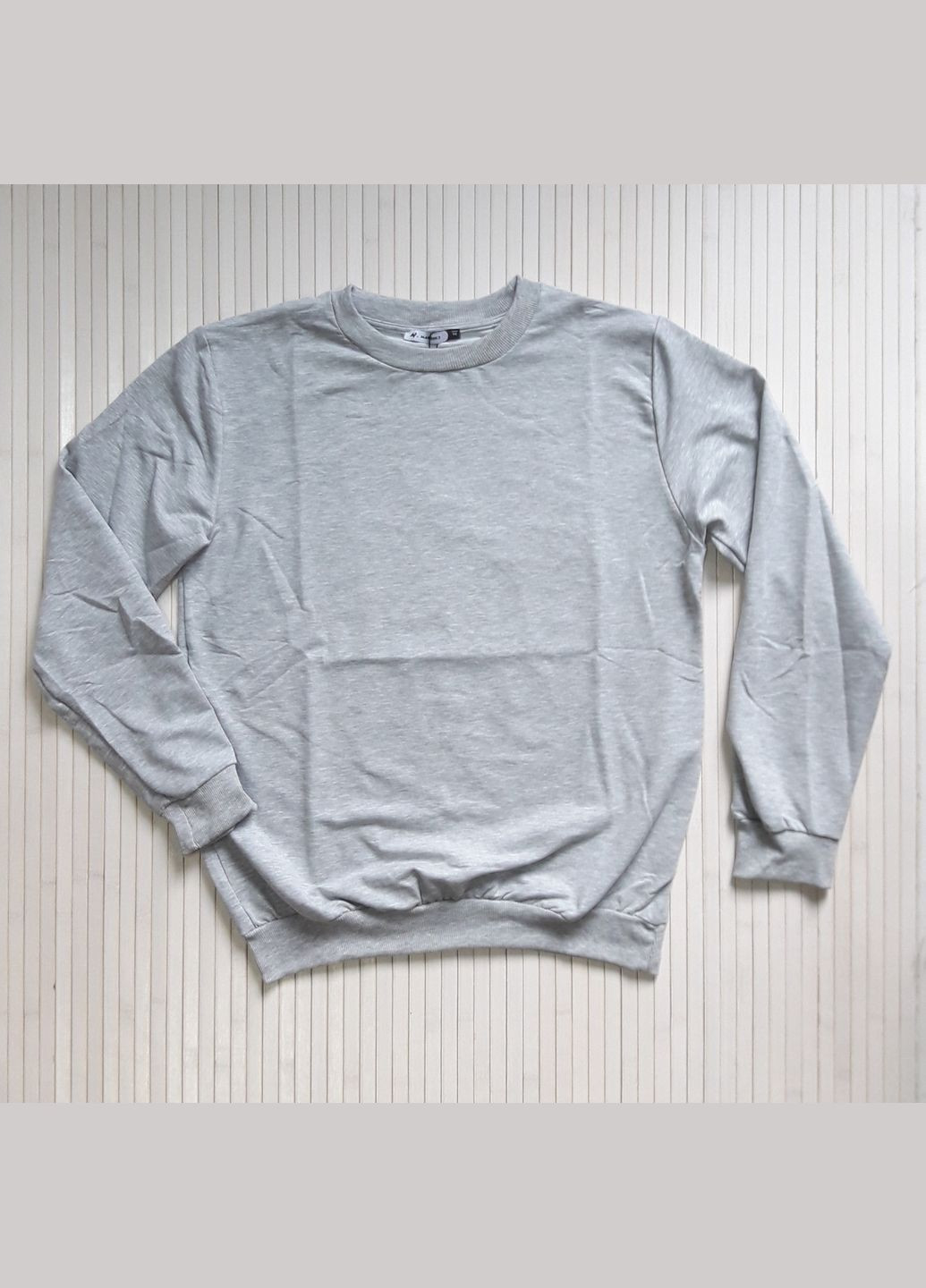 Батник чоловічий, реглан однотонний, світшот світло-сірий MMC (318442931)