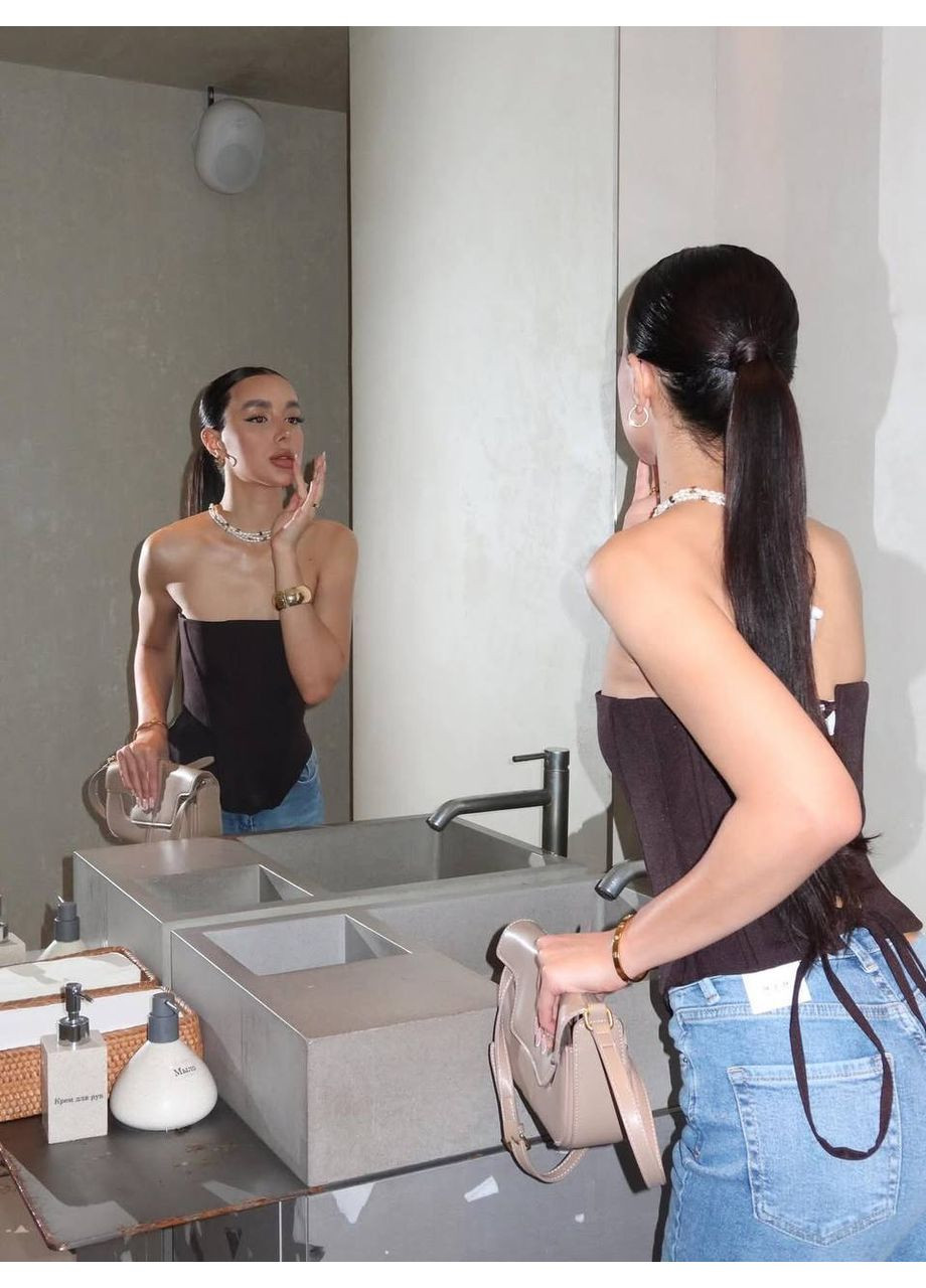 Жіночий костюм (корсет + худі + штани) — розмірна сітка в описі GD/GL Модний простір (364966154)