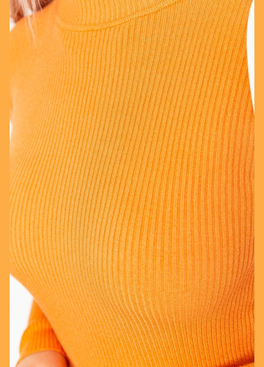 Водолазка женская в рубчик, цвет темно-коралловый, Ager (288751589)