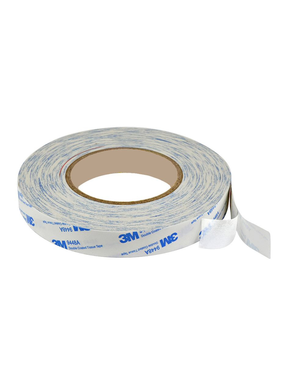 Двухсторонняя клейкая лента 3M 9448A ширина 10 мм длина 50 метров White 3М (364489560)