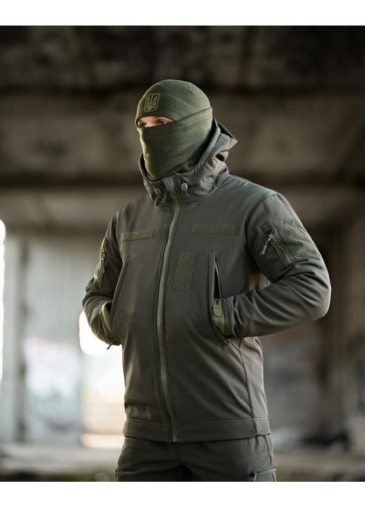Армійський чоловічий демісезонний костюм 5 в 1 SoftShell олива Freedom