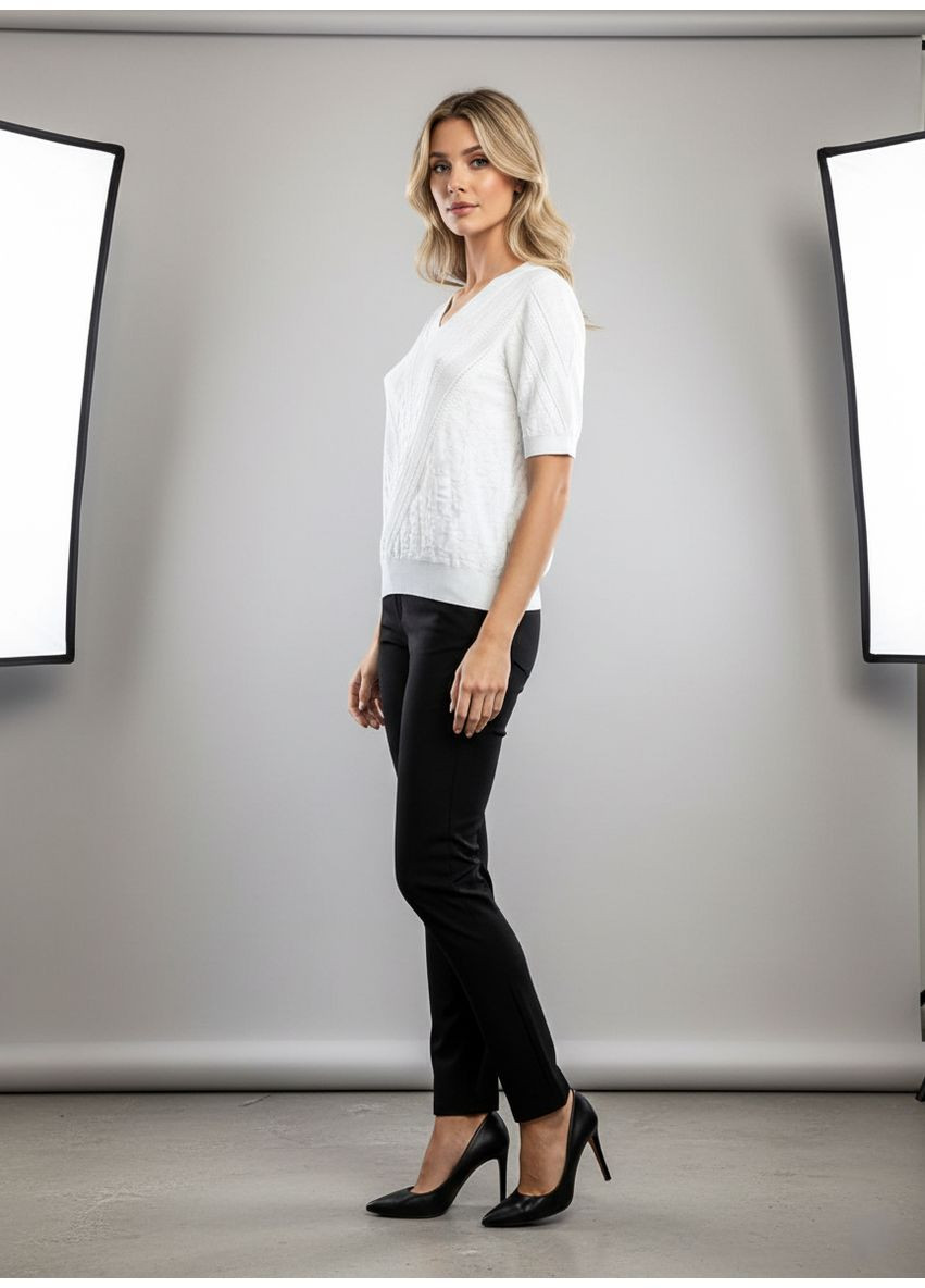 Літня тонка футболка з крижаного шовку Білий Number Nine - (363261711)