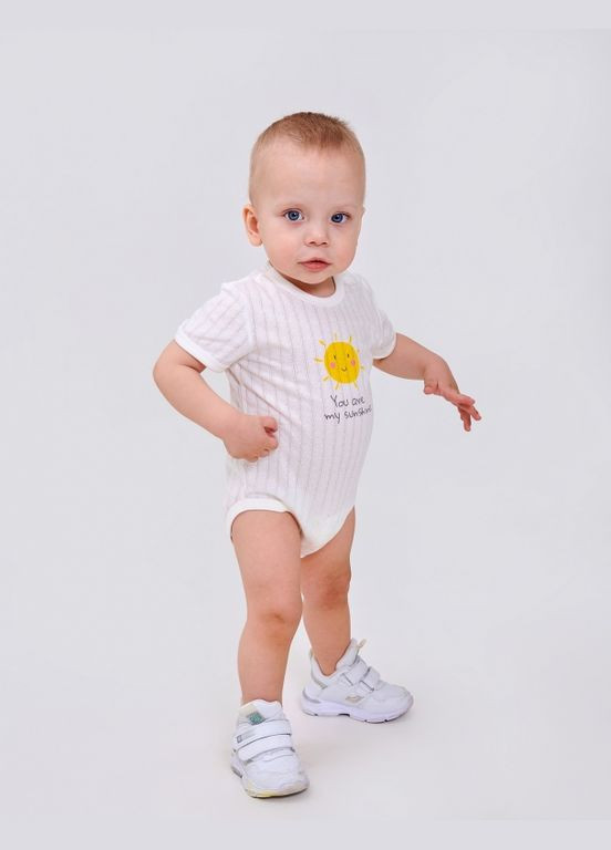 Боді (короткий рукав) Білий Smil (323821267)