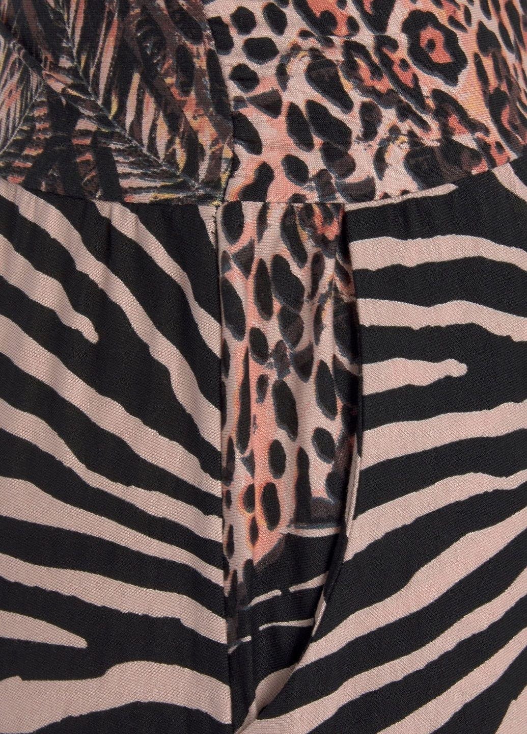 Комбинированное повседневный платье Lascana леопардовый