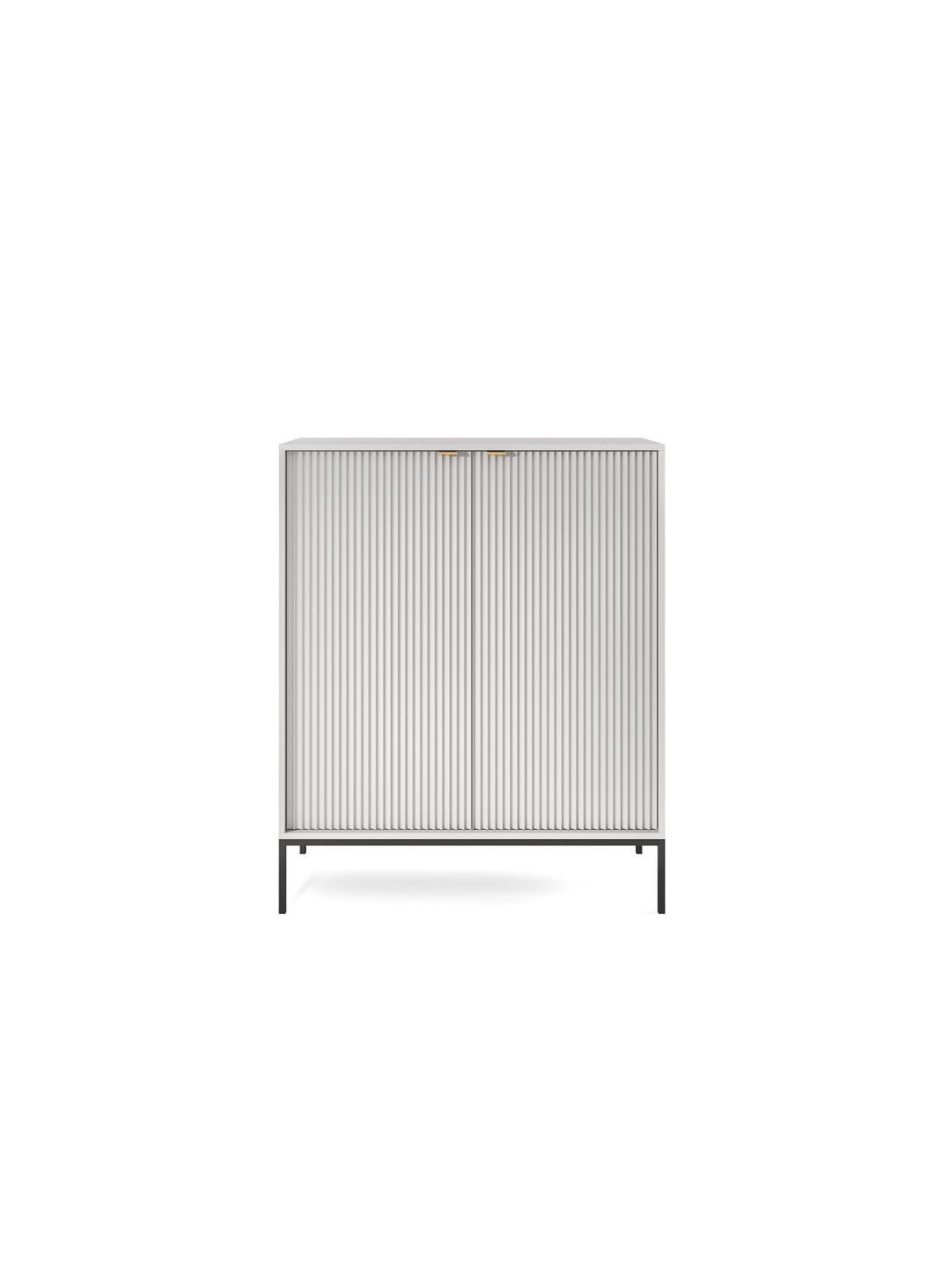 Комод високий Нова / Nova 2-дверний з чорними ніжками K104 Сірий (PFH-091234) Perfect Home (367178995)