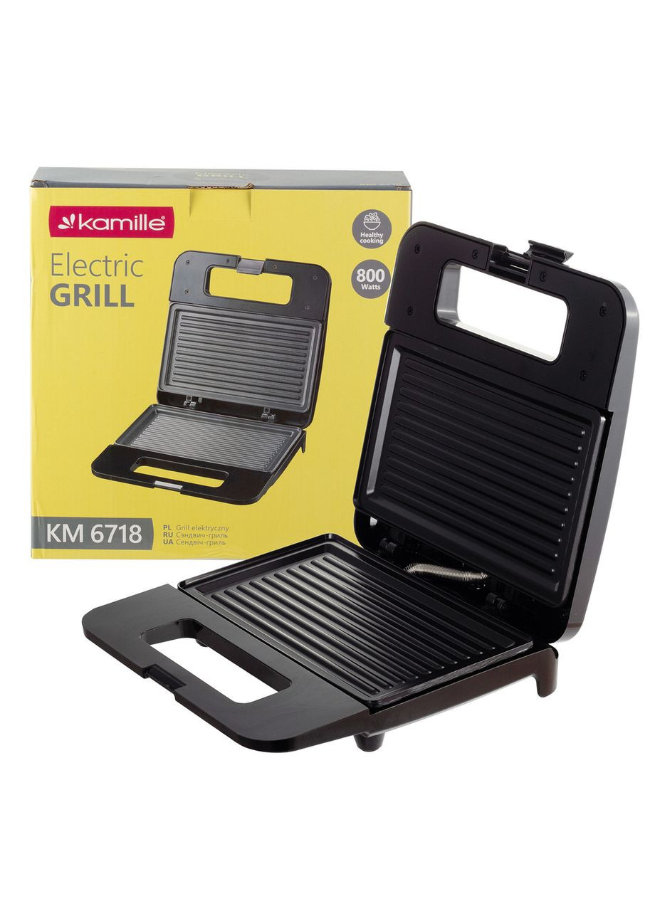 Гриль електричний міні 21.6*12.6см KM-6718 Kamille (371898507)