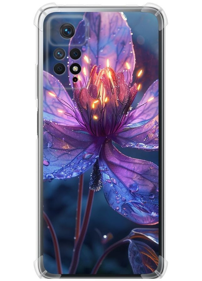 Силіконовий протиударний с посиленими кутами чохол 'Магічна квітка' для Endorphone Xiaomi Redmi Note 12 Pro (285116805)