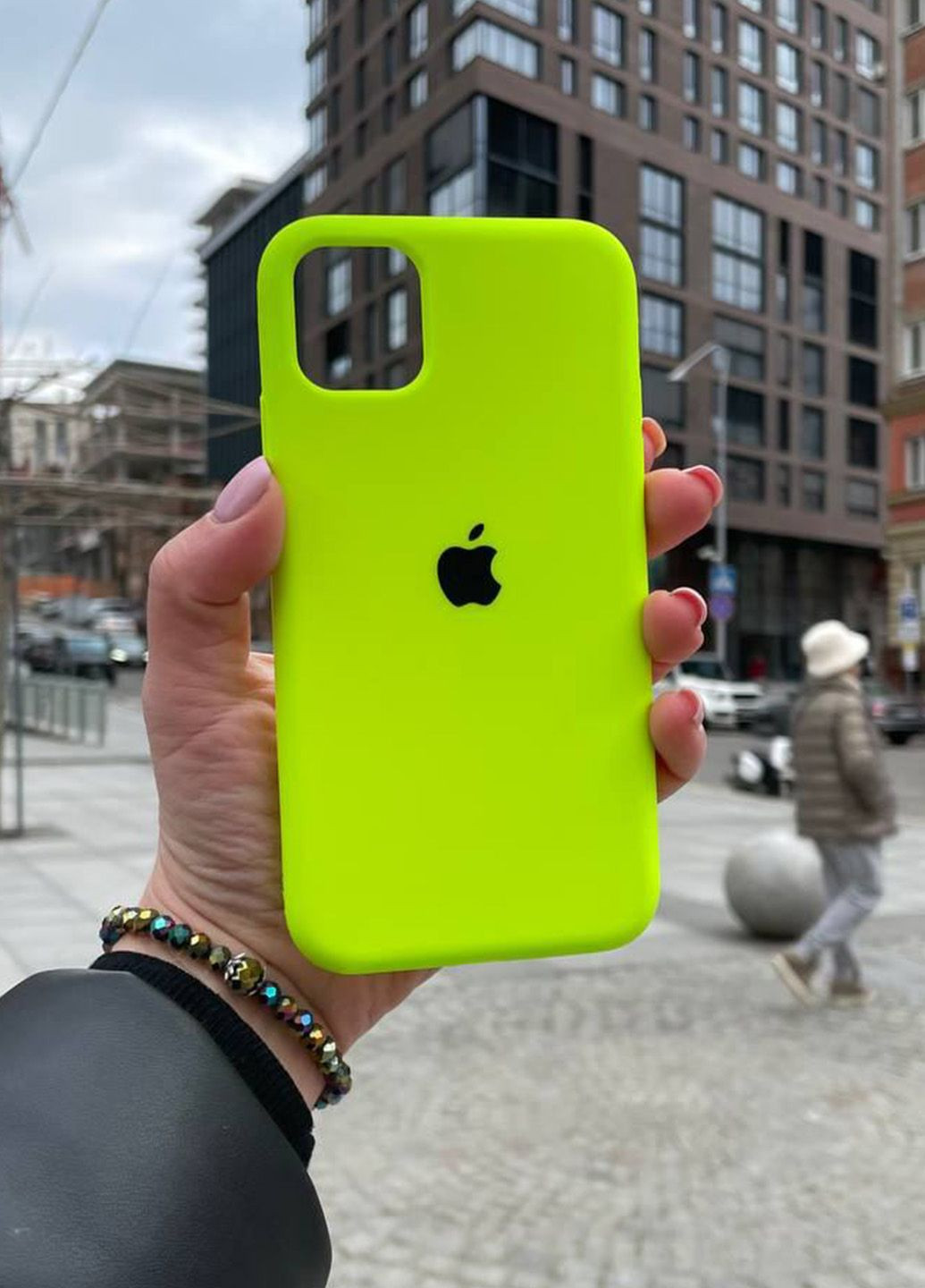 Чехол для iPhone 11 Pro зеленый Party Green Silicone Case силикон кейс No Brand (289754213)