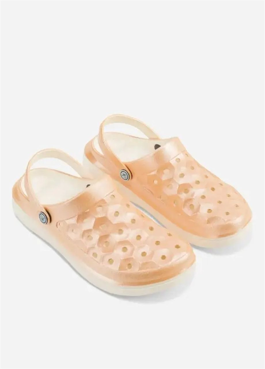 Жіночі шльопанці сабо Adults Varsity Clog Champagne Glitter (перламутр) р.39.5, устілька 26.2см Joybees (350879154)
