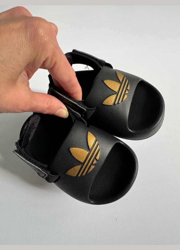 Цветные кроксы на лето цвет черный 10839 No Brand