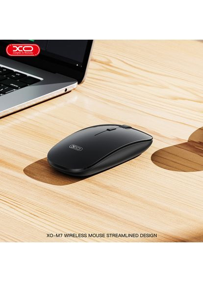 Мышь M7 Stylish Glossy Cordless Black XO (351917176)