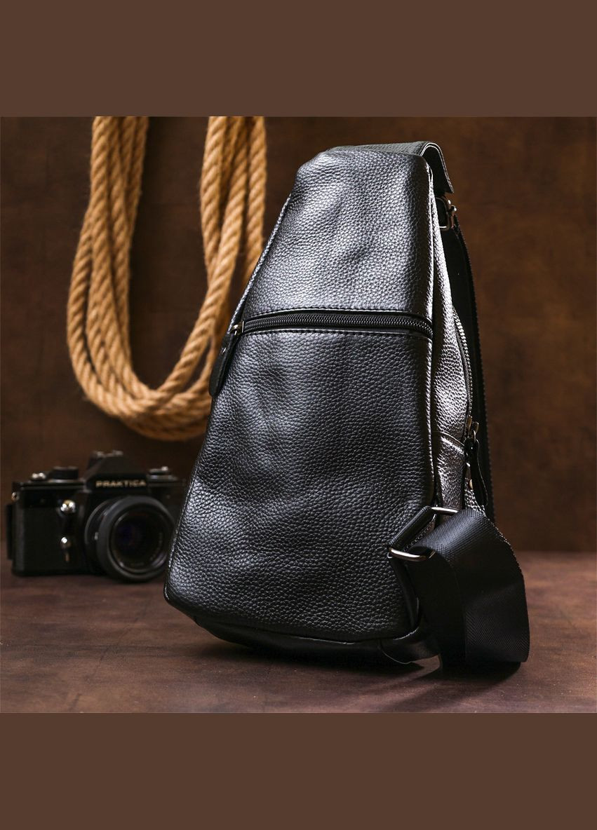 Сумка чоловіча через плече шкіряна 20673 Чорний Vintage (302007890)