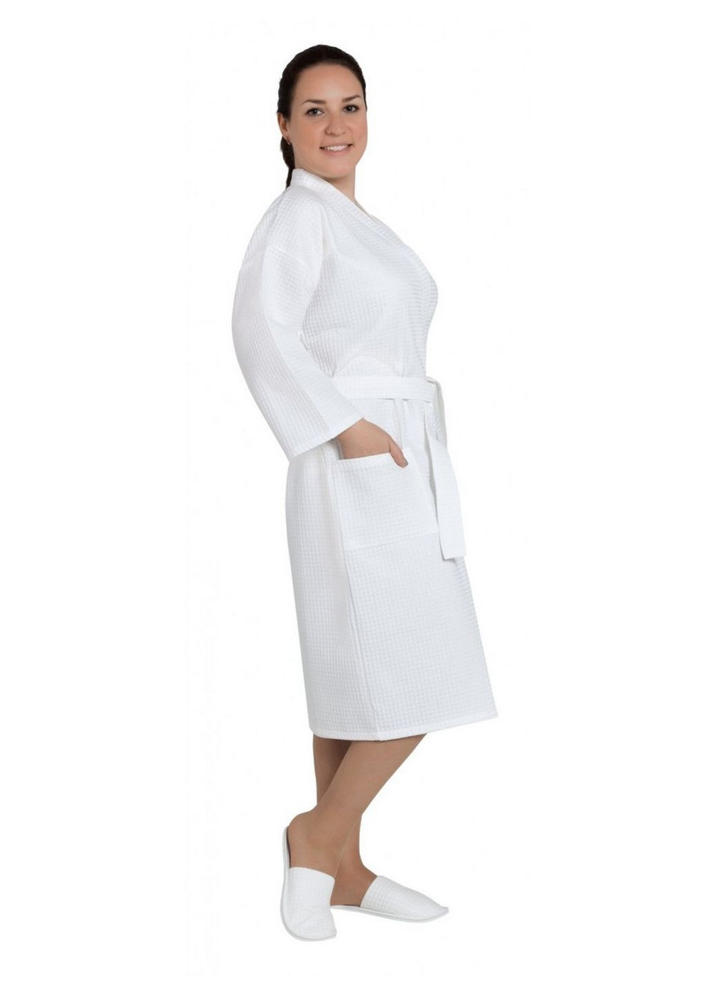 Вафельный халат кимоно Luxyart (282592322)