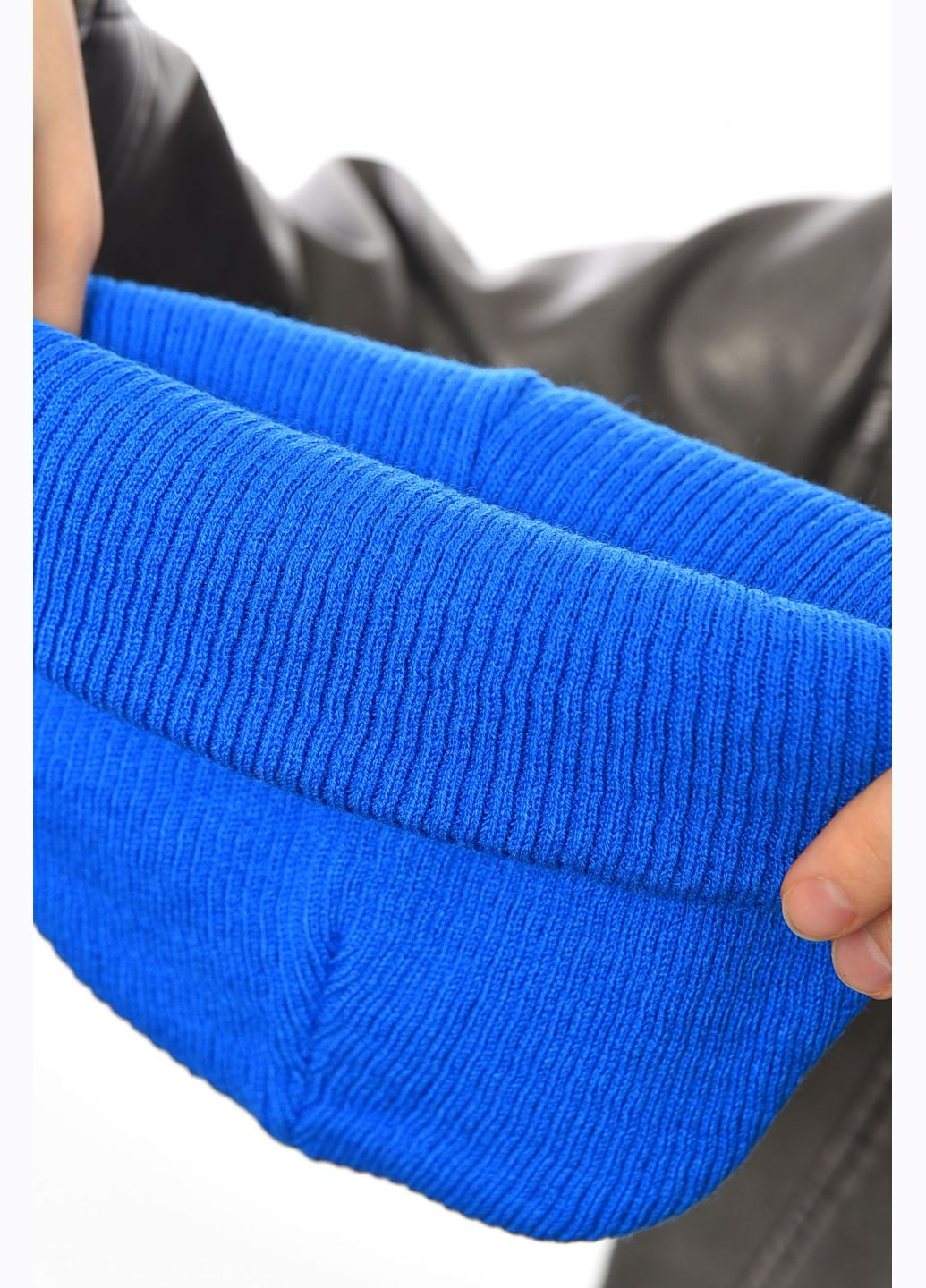 Шапка женская демисезонная синего цвета Let's Shop (305663596)