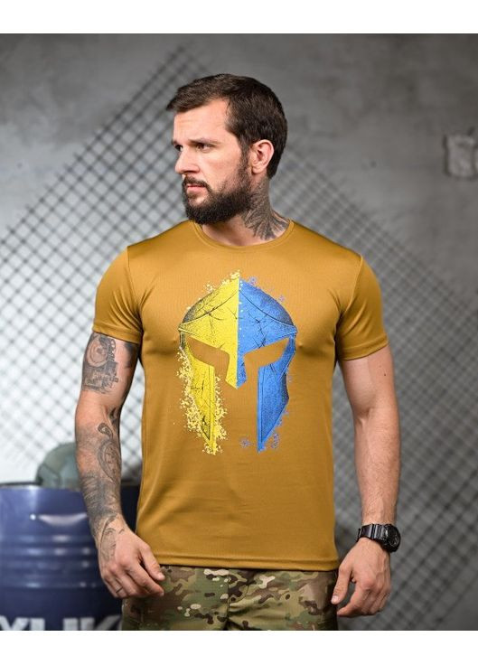 Тактична чоловіча футболка з принтом койот No Brand (349508194)