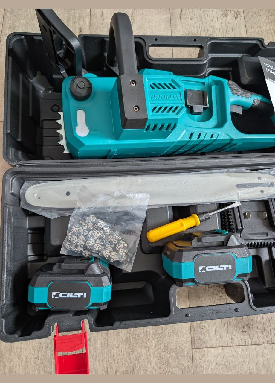 Акумуляторна ланцюгова пилка садова Cilti 8011 шина 40 см синій (2104618483) No Brand (322876253)