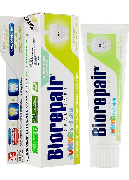 Детская зубная паста, 6-12 лет 75ml (301187-18359) Biorepair (368601848)