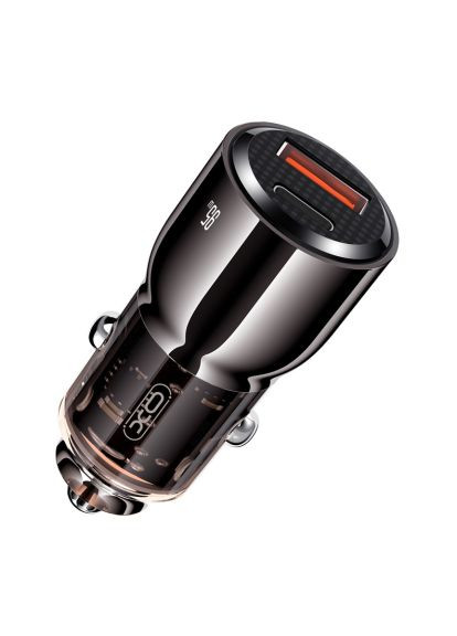 Зарядний пристрій (CC58_Tarnish) XO CC58 USB-C PD65W + USB-A 30W Gray (369878497)