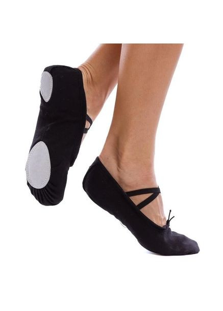 Женские балетки | чёрные однотонные текстиль (365264794)