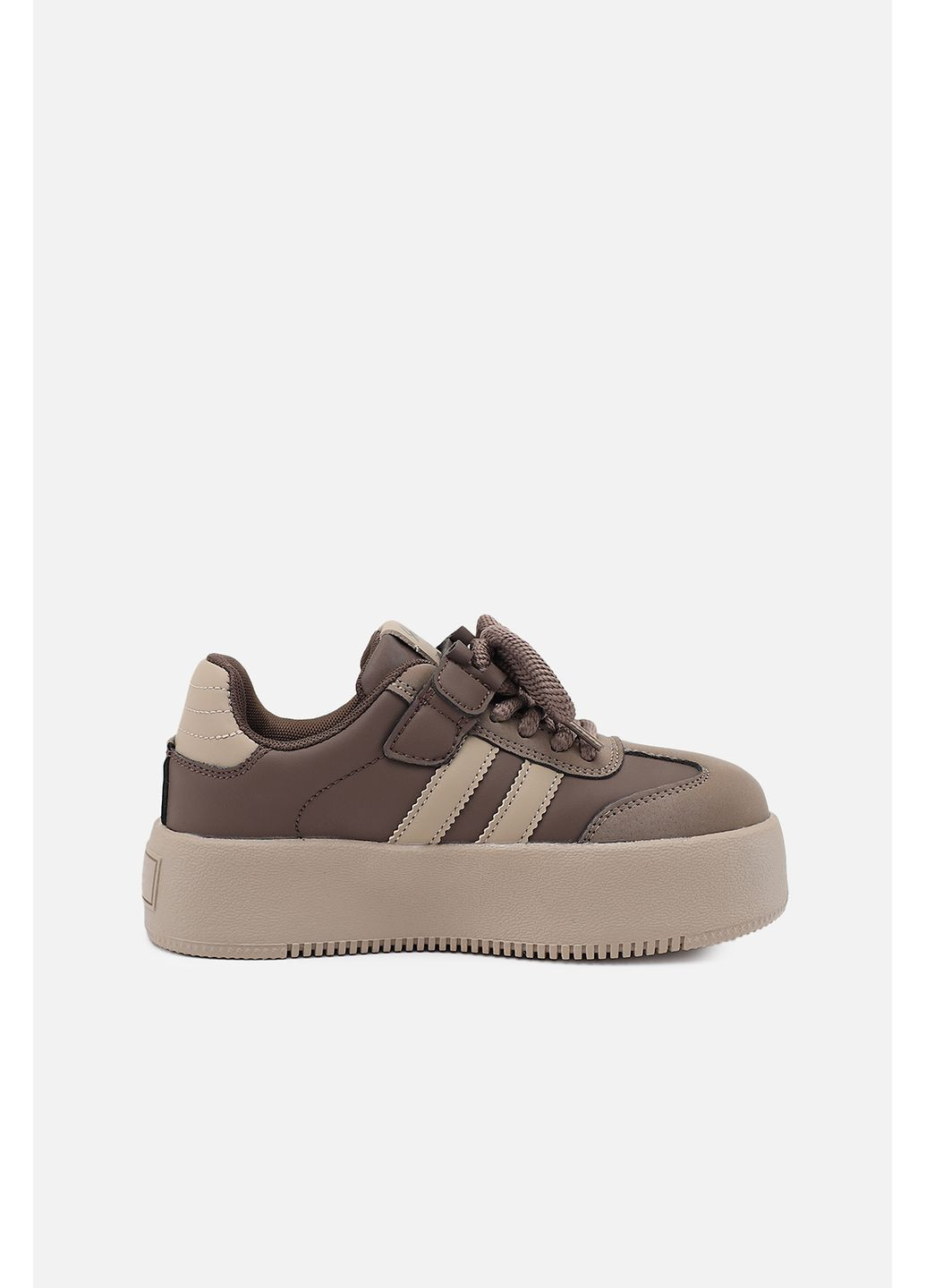 Коричневые кеды для девочки цвет коричневый цб-00277786 Yuki