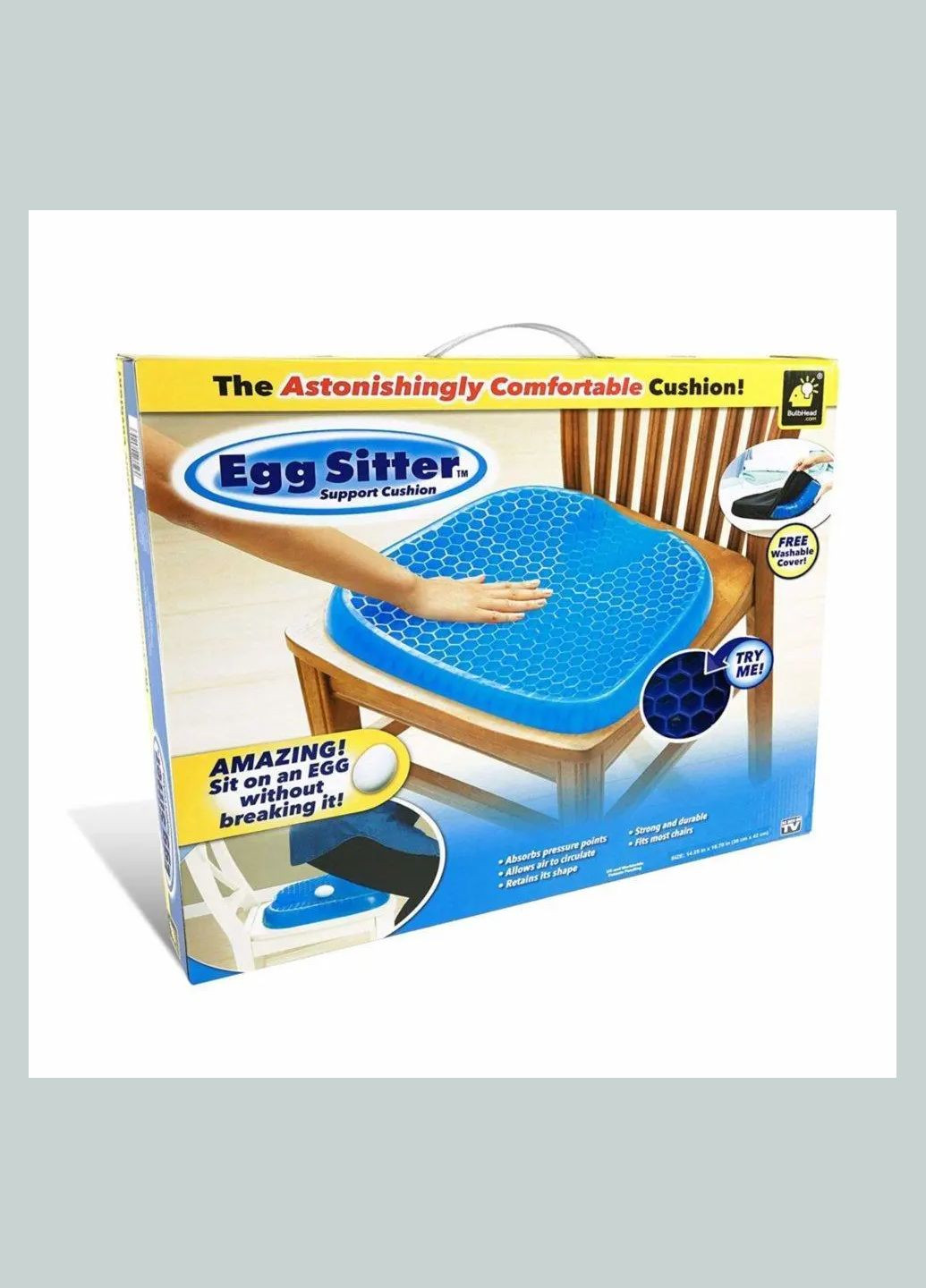 Гелева ортопедична подушка для сидіння Egg Sitter Digital (328445568)